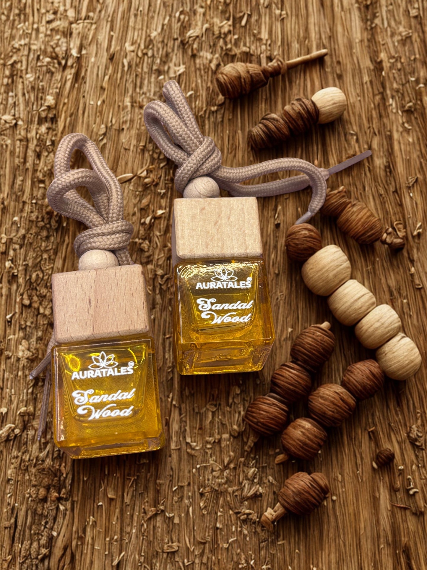 Premium Car Hanging Perfume - Sandle Wood | Car Freshener - Premium Sandle Wood AuraTales