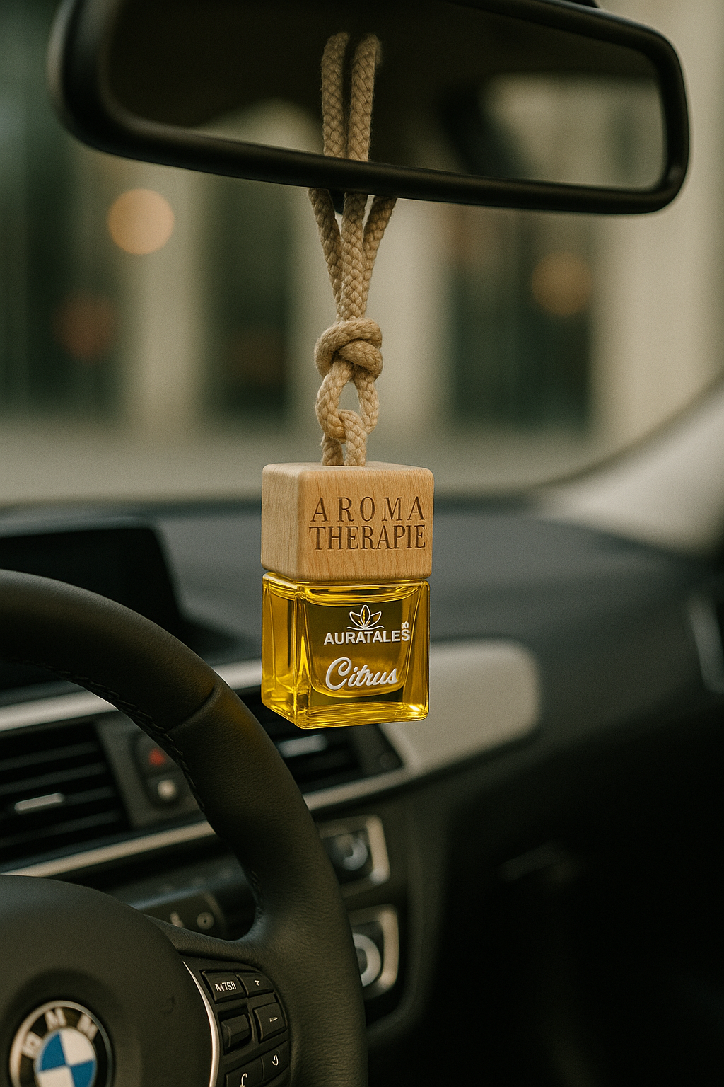 Premium Car Hanging Perfume - Citrus | Car Freshener - Premium Citrus AuraTales