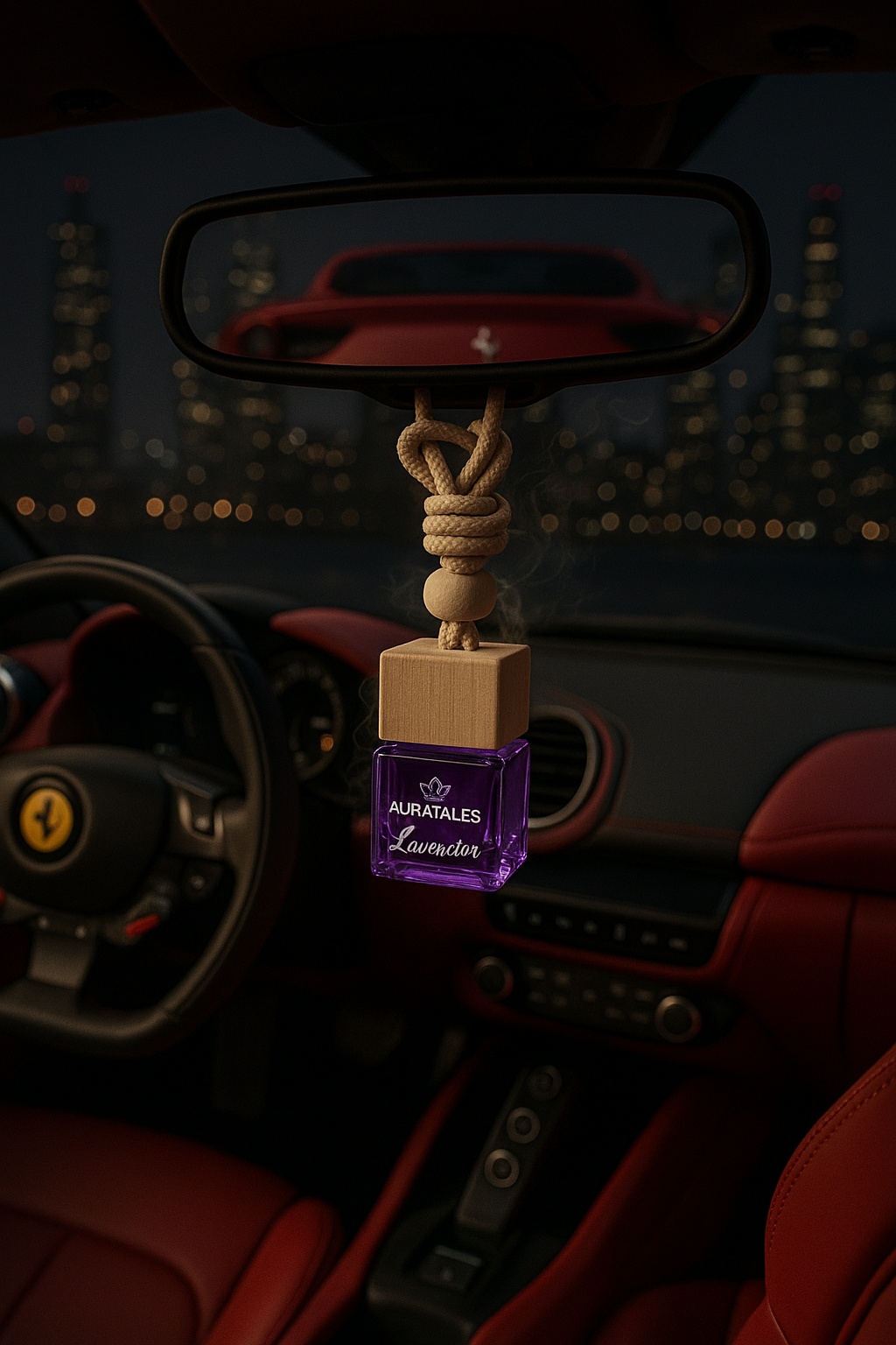 Premium Car Hanging Perfume - Lavender | Car Freshener - Lavender AuraTales