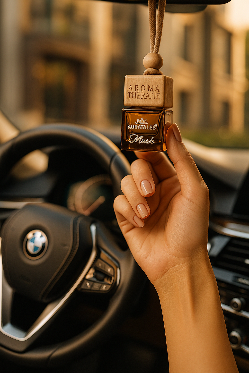 Premium Car Hanging Perfume - Musk | Car Freshener - Musk AuraTales