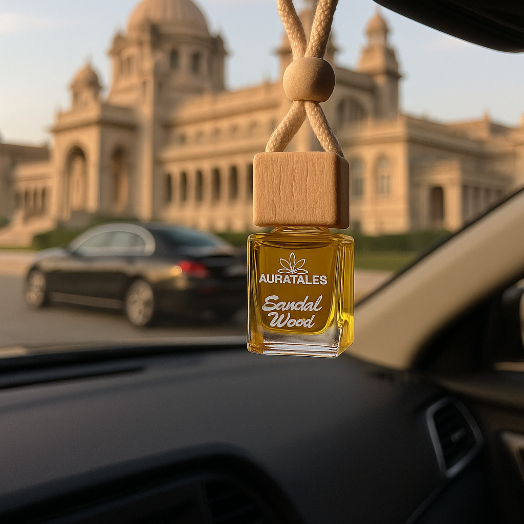 Premium Car Hanging Perfume - Sandle Wood | Car Freshener - Premium Sandle Wood AuraTales