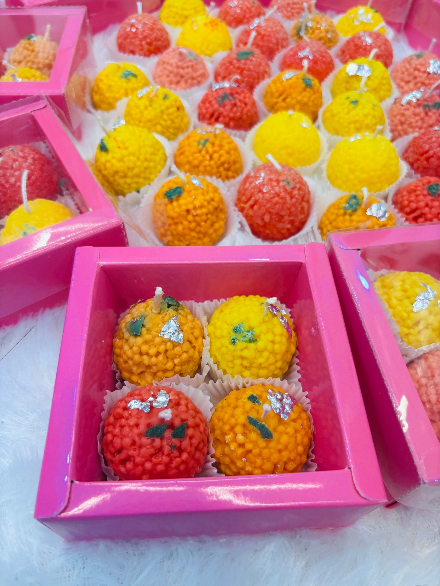 Motichoor Ladoo Scented Candle| Premium Ladoo Candle AuraTales