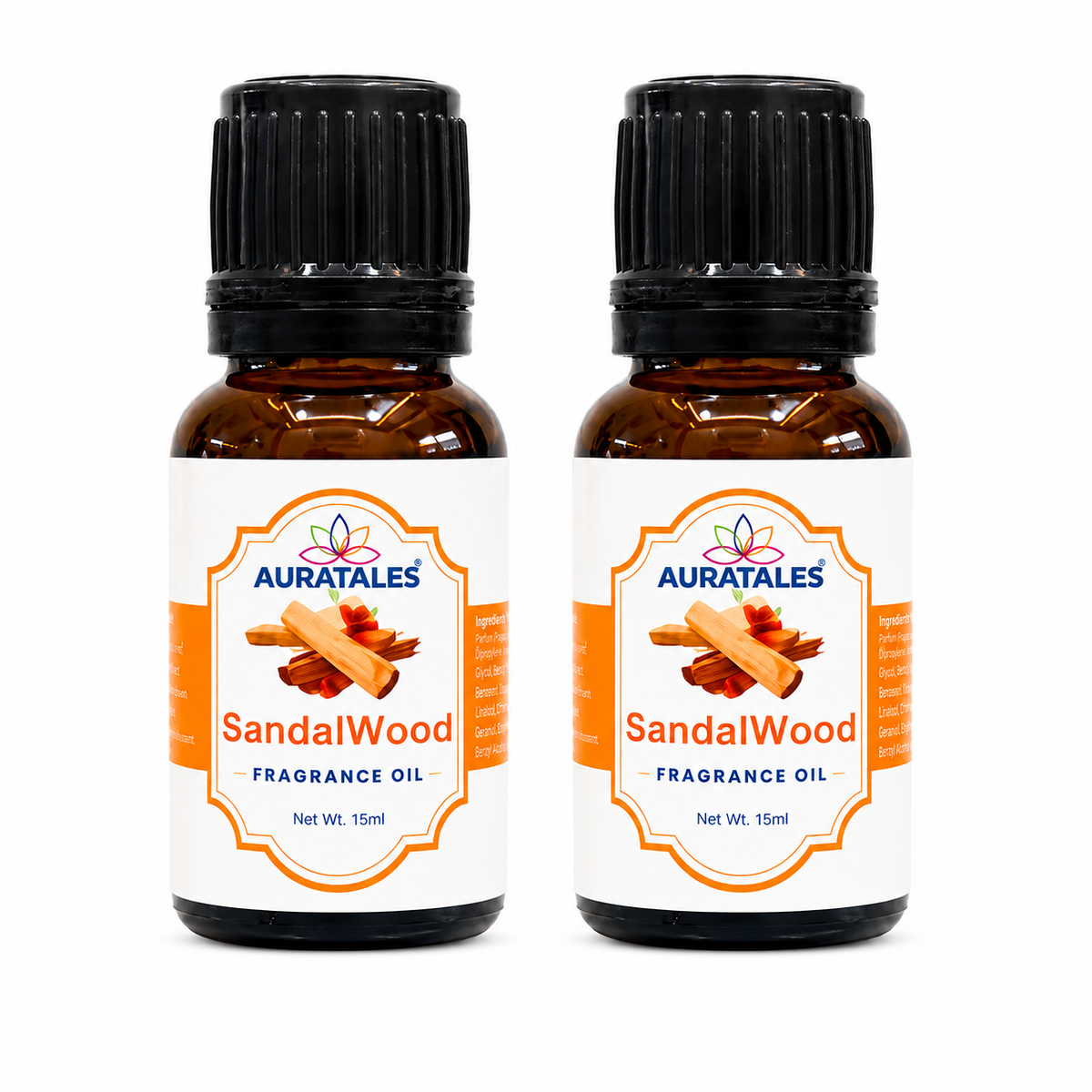SandalWood Fragrance Oil Pack of 2 |30ml | Used in Diffusers, Candles, Air Fresheners, Soaps (Copy) AuraTales