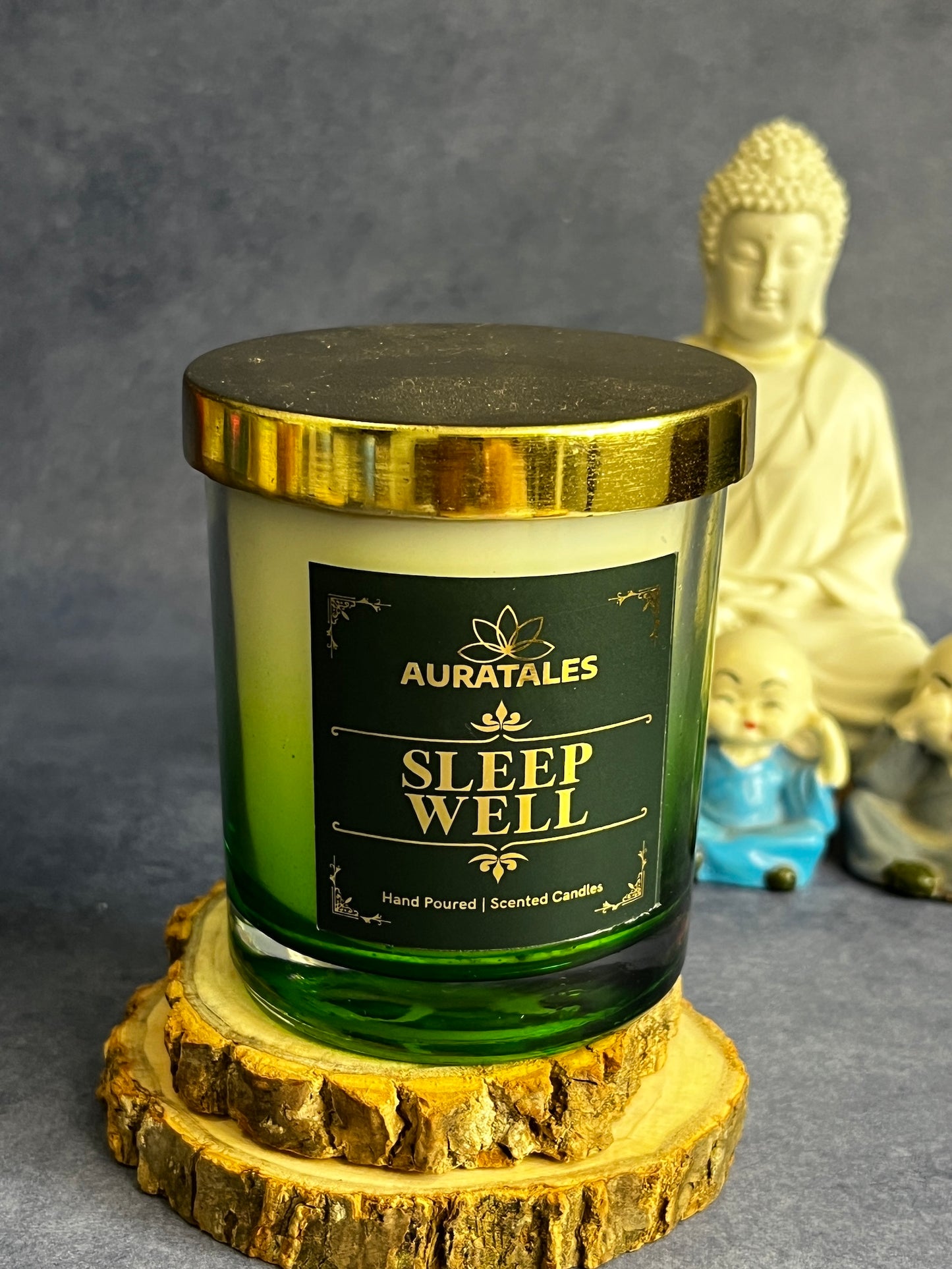 Sleep Well Scented Candle | Mood Boosting Well-being Soy Wax Candle| Good Sleep Aromatherapy Aura Tales