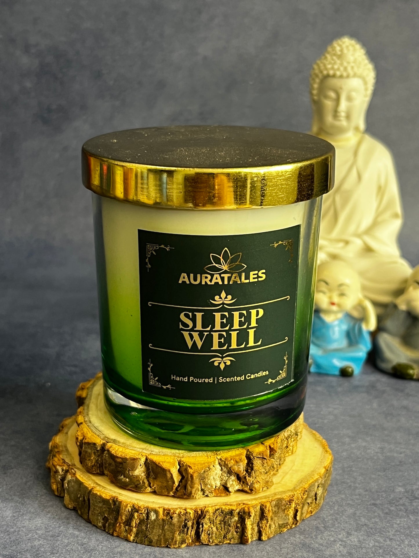 Sleep Well Scented Candle | Mood Boosting Well-being Soy Wax Candle| Good Sleep Aromatherapy Aura Tales
