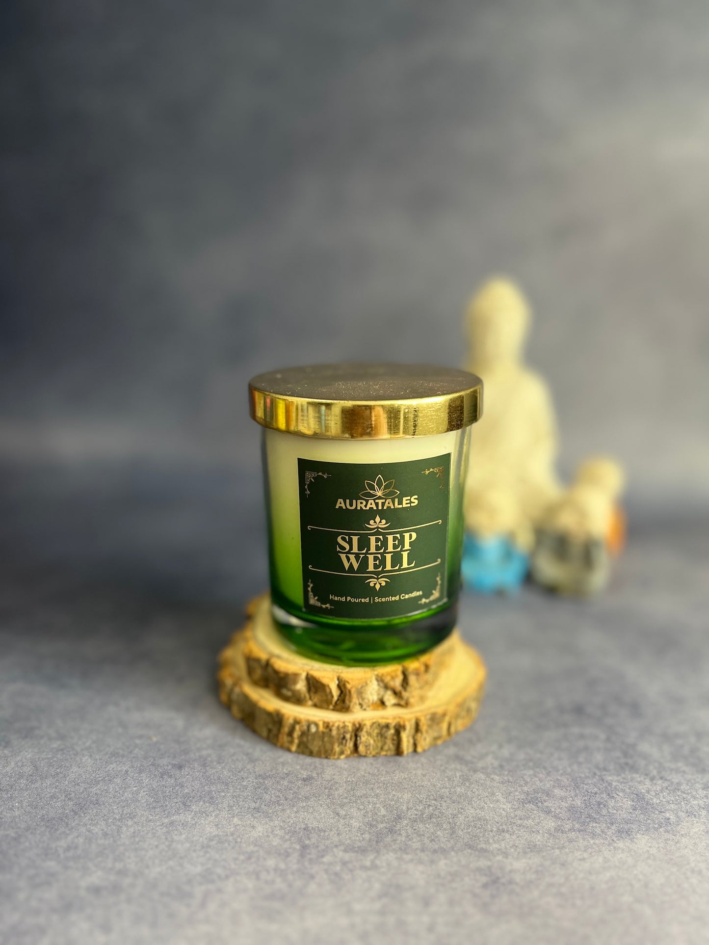 Sleep Well Scented Candle | Mood Boosting Well-being Soy Wax Candle| Good Sleep Aromatherapy Aura Tales