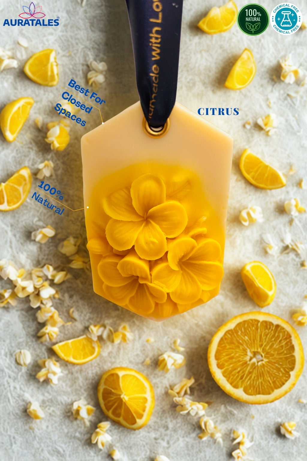 Citrus Air Fresheners – Bathroom & Shoe Rack |Pack of 2 Aura Tales