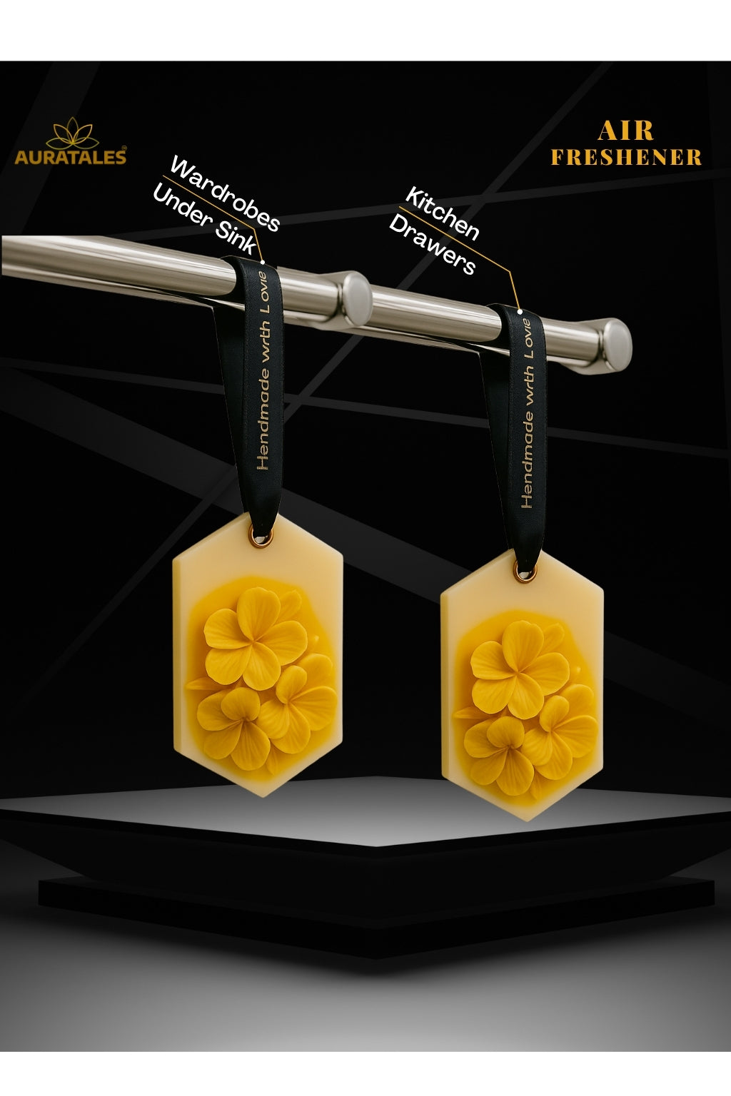 Citrus Air Fresheners – Bathroom & Shoe Rack |Pack of 2 Aura Tales