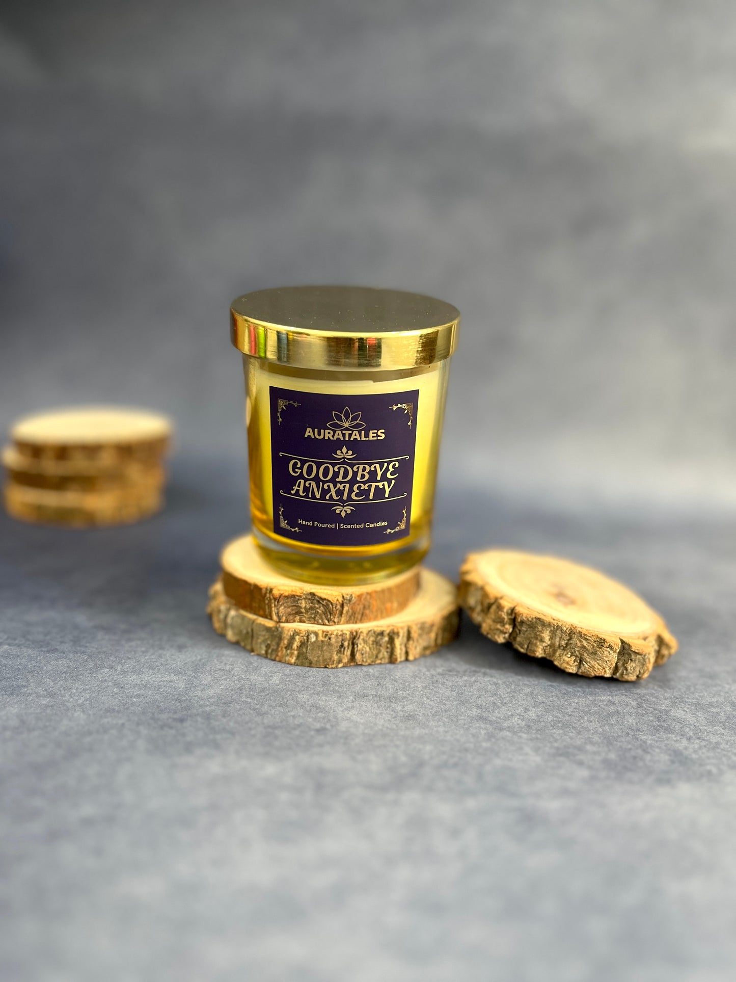 Good Bye Anxiety Scented Candle| Anxiety Healing Candle | Calming Aromatherapy Aura Tales