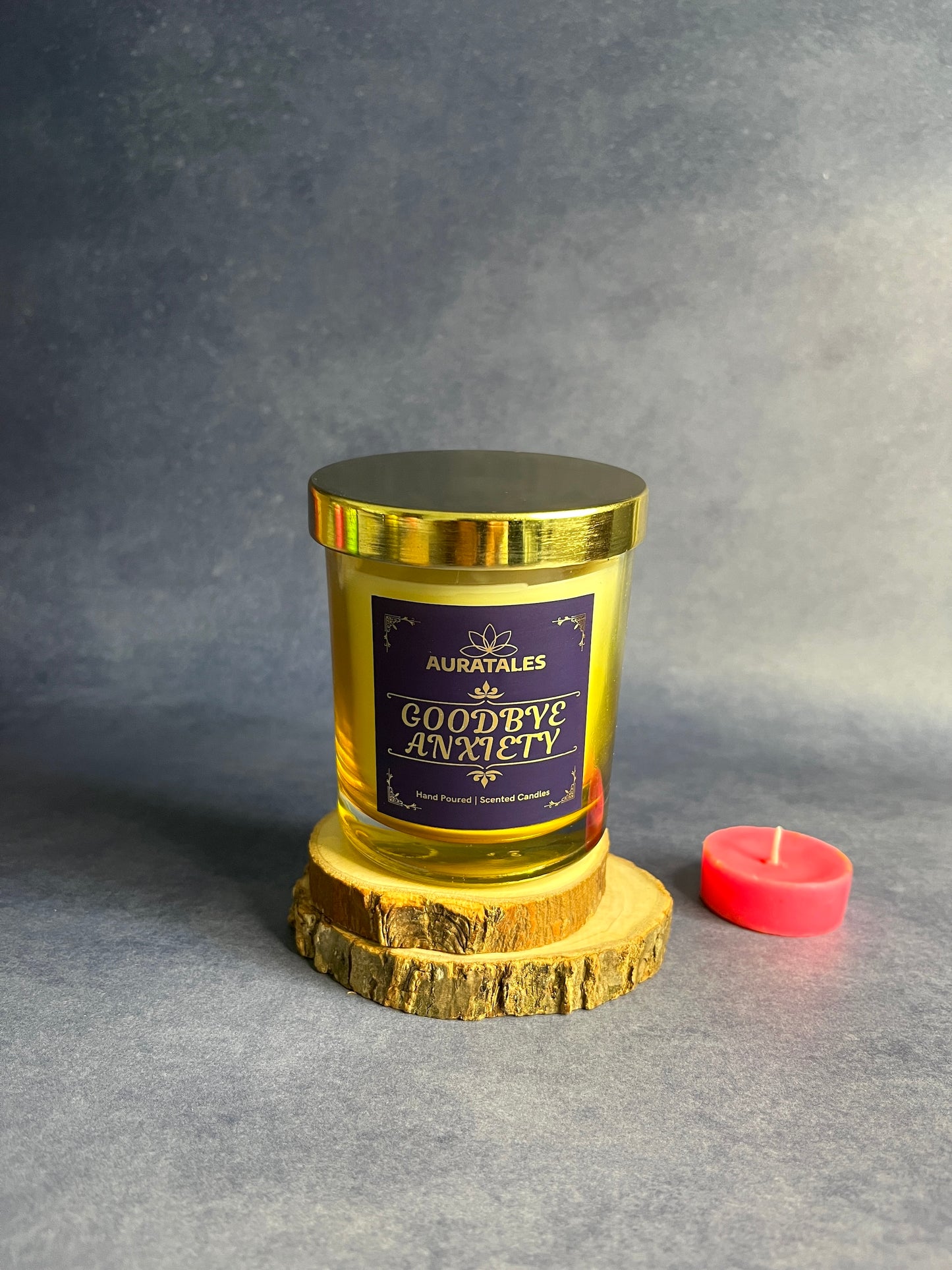 Good Bye Anxiety Scented Candle| Anxiety Healing Candle | Calming Aromatherapy Aura Tales