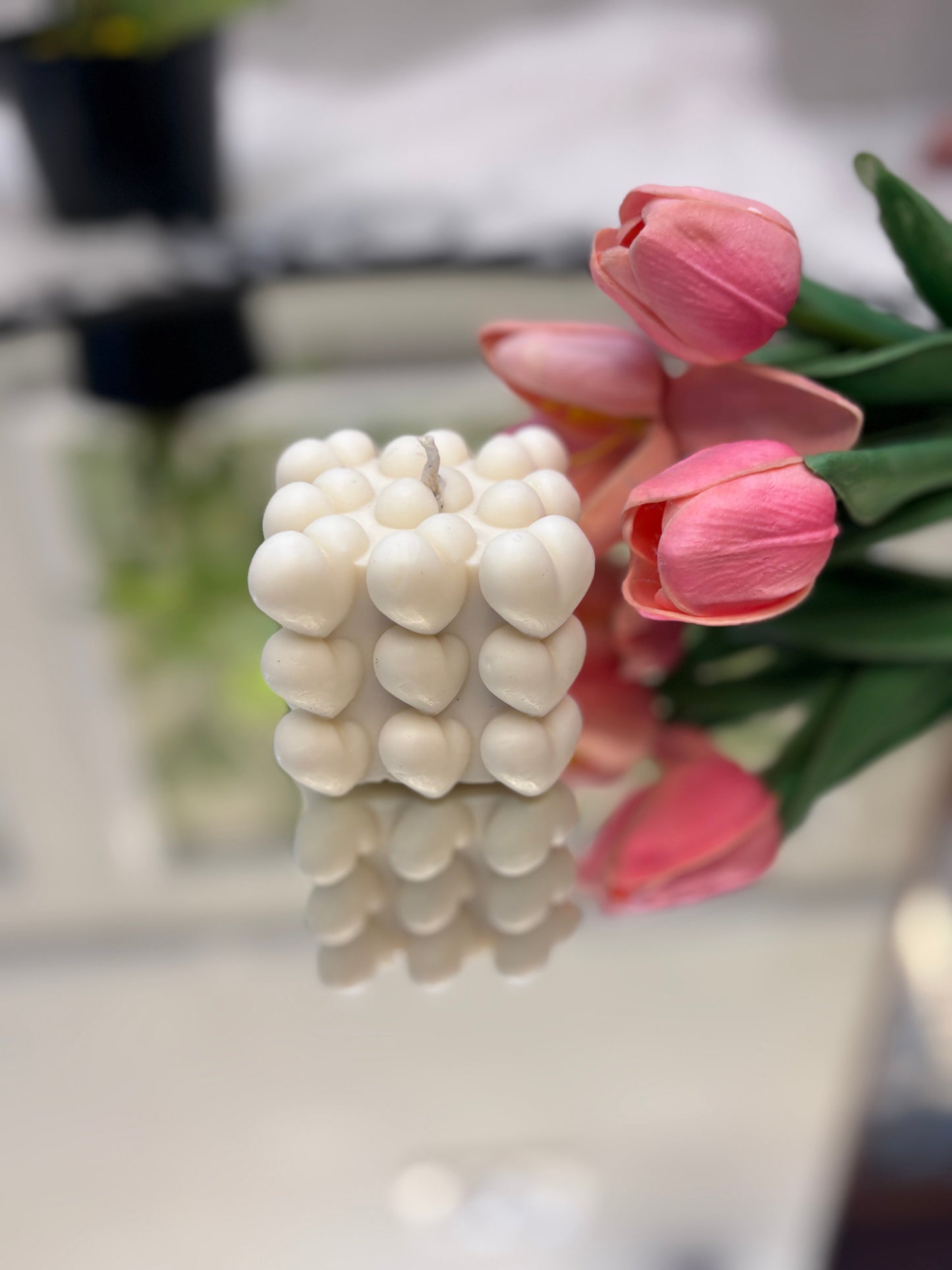 Heart Bubble Scented Candle | Festive Gifting & Home Decor Aura Tales