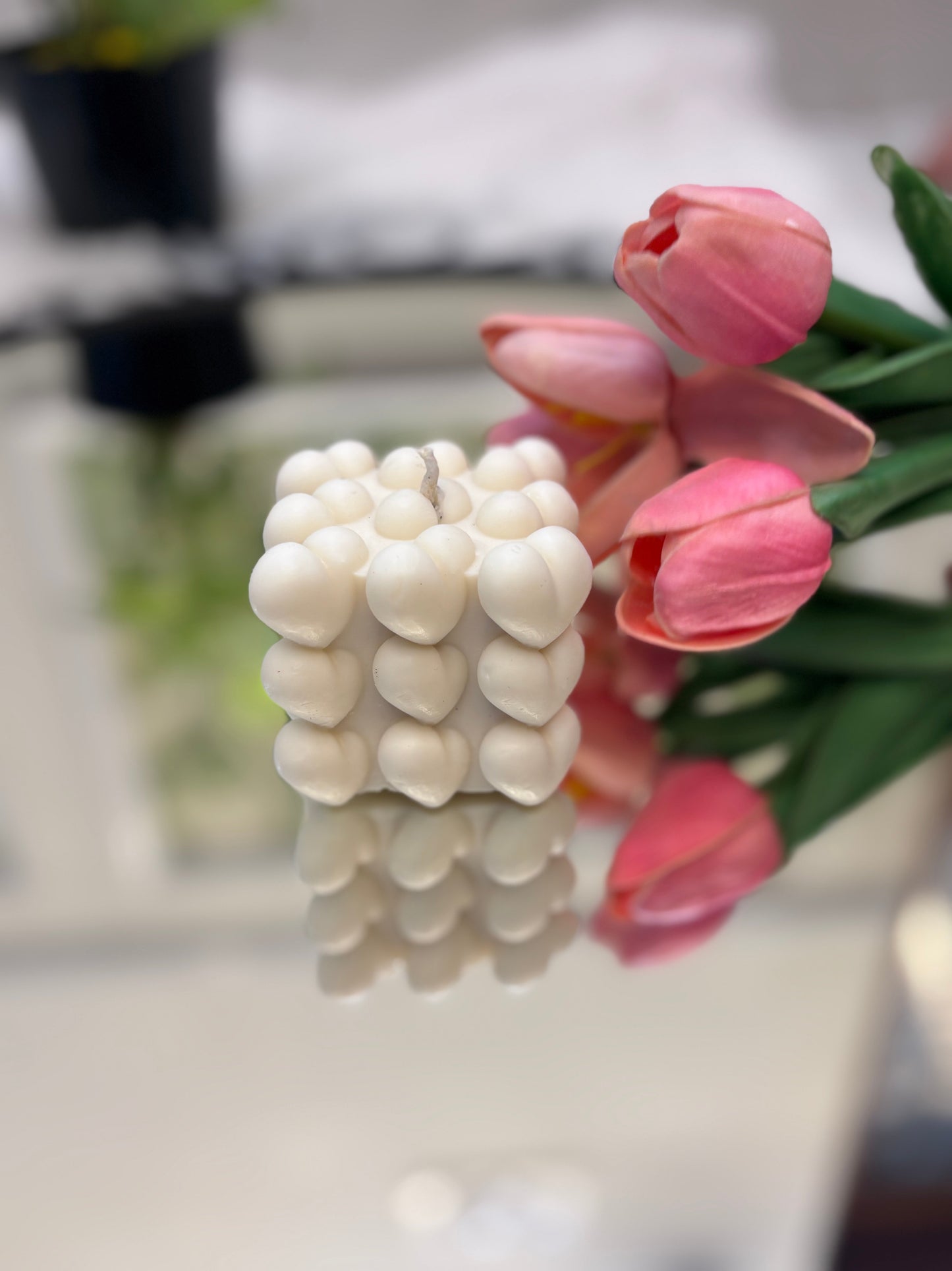 Heart Bubble Scented Candle | Festive Gifting & Home Decor Aura Tales