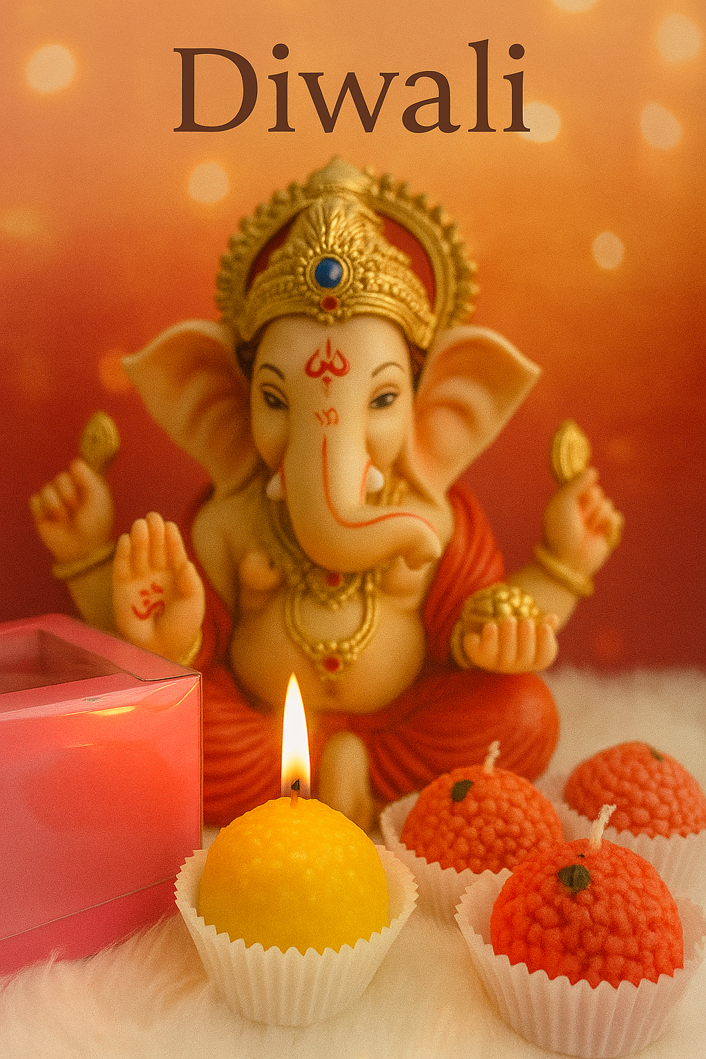 Motichoor Ladoo Scented Candle | Sweet Candle AuraTales