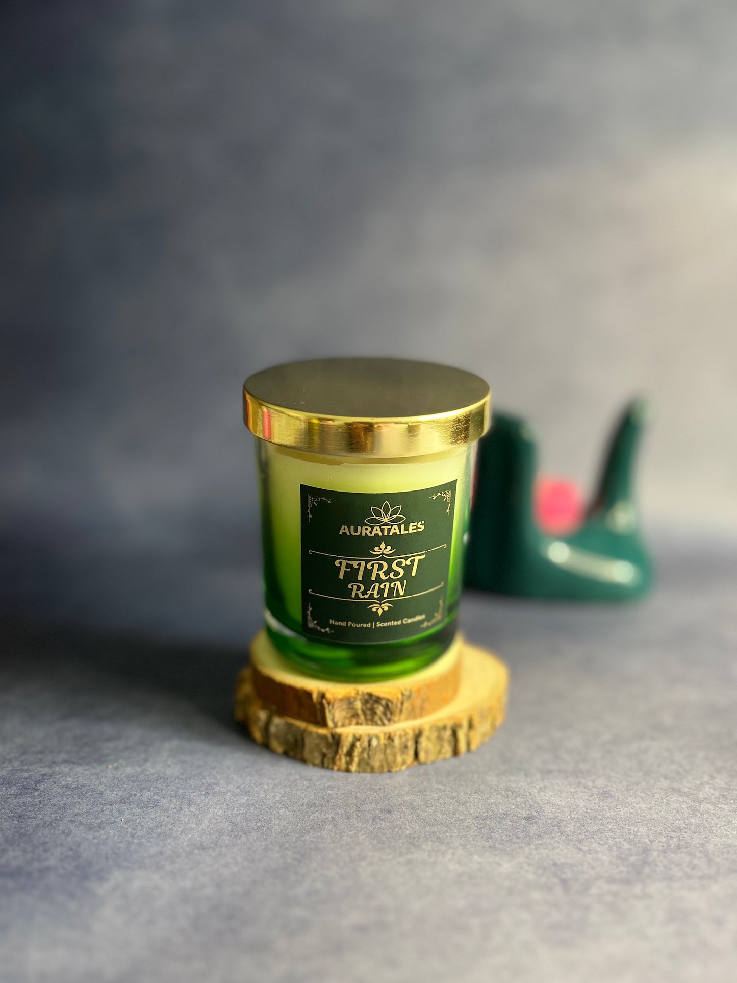 First Rain - Petrichor Scented Candle | Wet Soil Geeli Mitti Calming Smell Candle| | Calming Aromatherapy Aura Tales