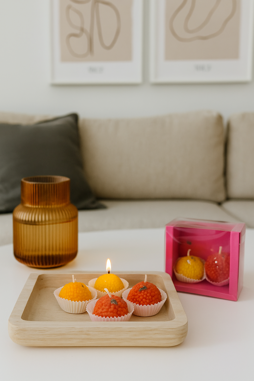 Motichoor Ladoo Scented Candle | Sweet Candle AuraTales