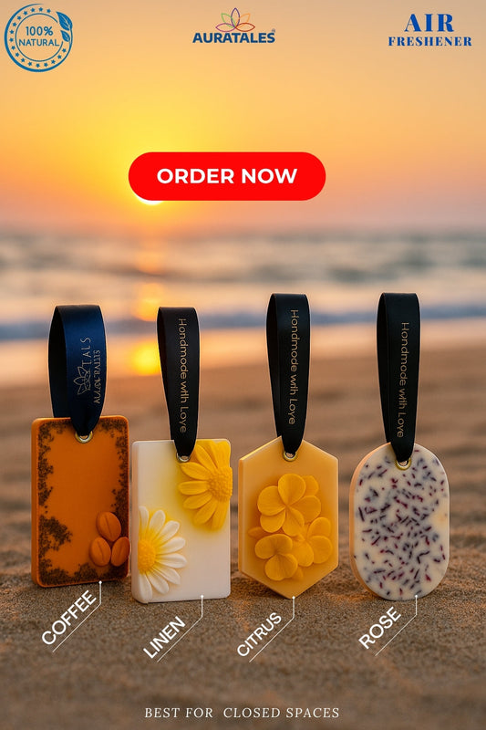 Wax Sachets for Wardrobe & Shoe Rack | Pack of 4 Fresheners Aura Tales