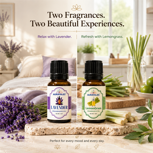 AuraTales Lavender Lemongrass Fragrance Oil 30ml Pack of 2