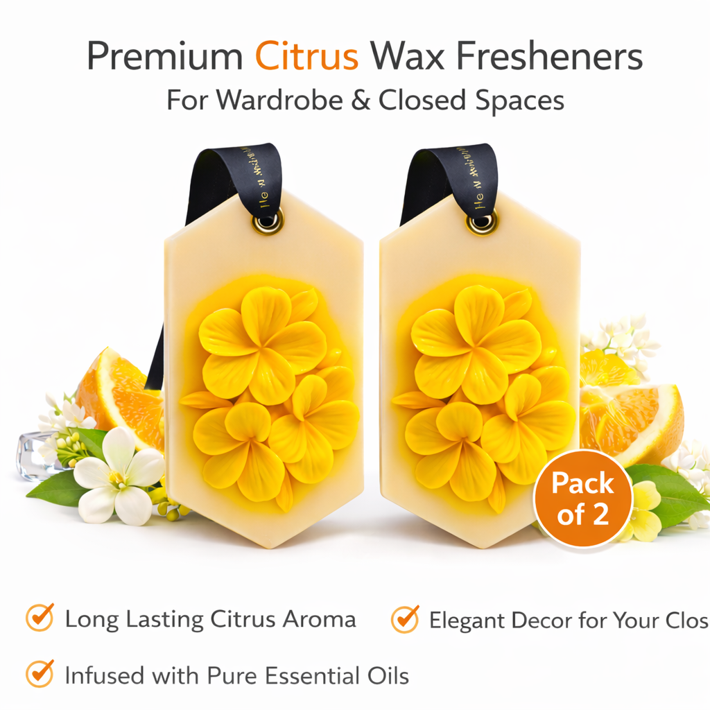 Citrus Air Fresheners – Wardrobes, UnderSink & Shoe Racks |Pack of 2 Aura Tales