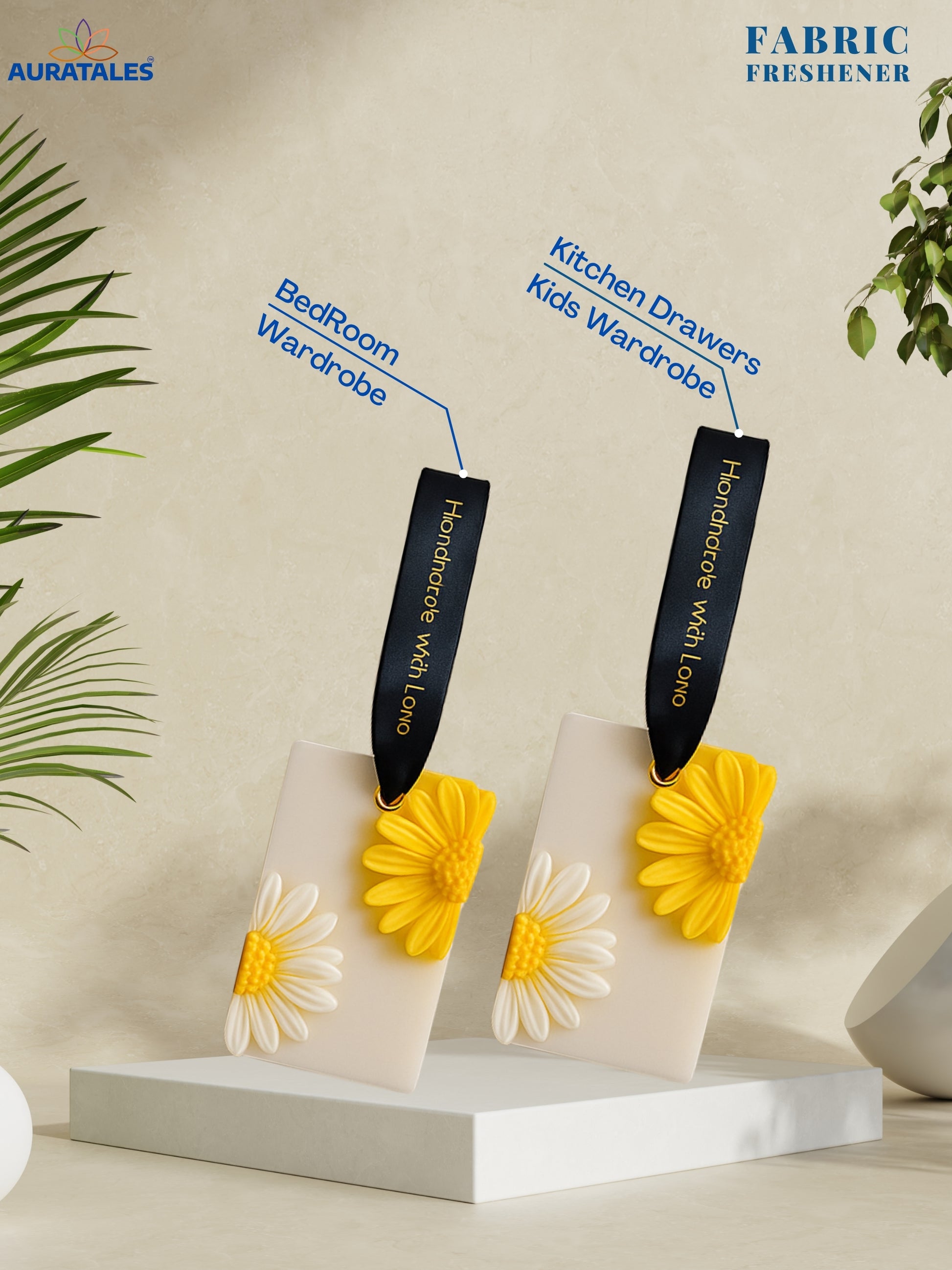 Wax Air Freshner For Wardrobes | Premium Linen Scent Air Freshner  - Pack Of 2 Aura Tales