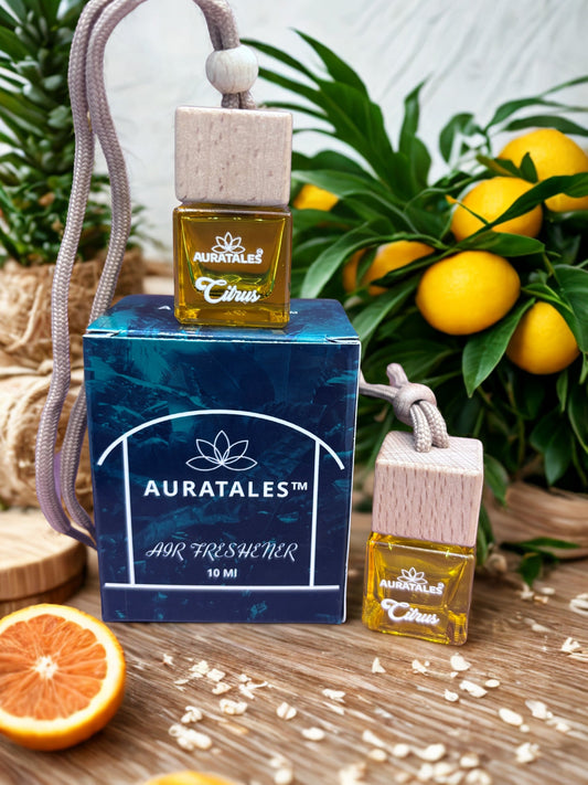 Premium Car Hanging Perfume - Citrus |  Car Freshener - Premium Citrus AuraTales