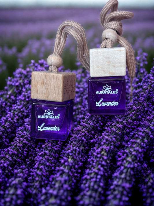 AuraTales Hanging Car Perfume Lavender | Car Freshener Lavender AuraTales
