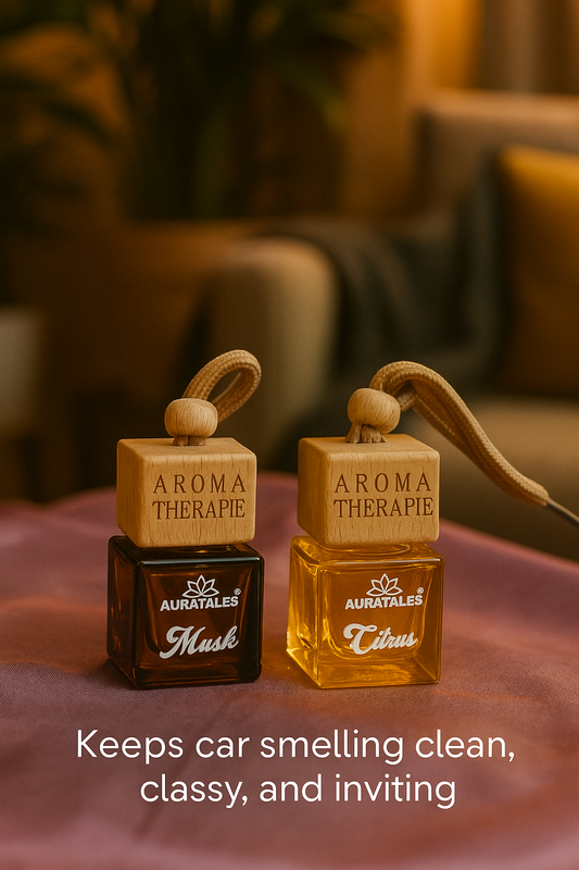 Car Hanging Perfume - Musk & Citrus |  Car Freshener Musk & Citrus - Combo Pack AuraTales