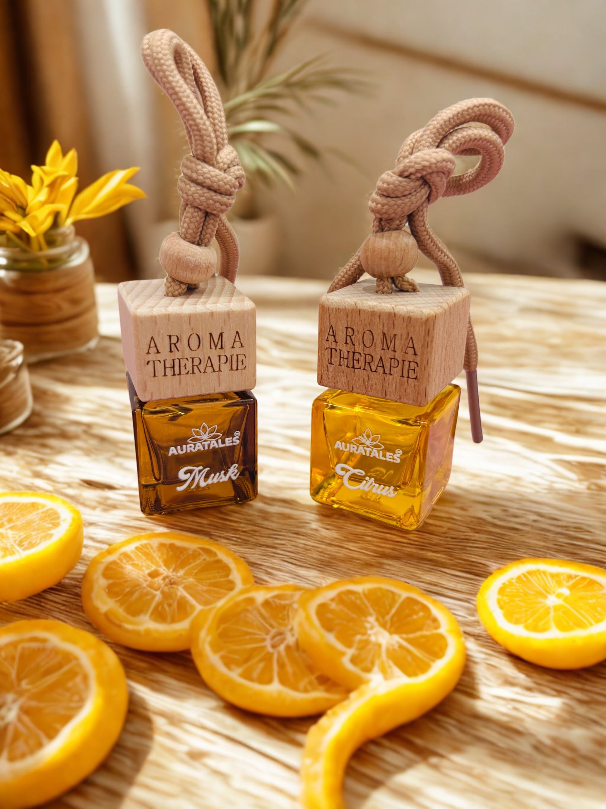 Car Hanging Perfume - Musk & Citrus |  Car Freshener Musk & Citrus - Combo Pack AuraTales