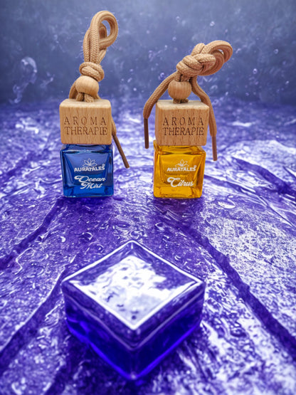 Car Hanging Perfume - Ocean Mist & Citrus | Car Air Freshener - Combo Pack AuraTales