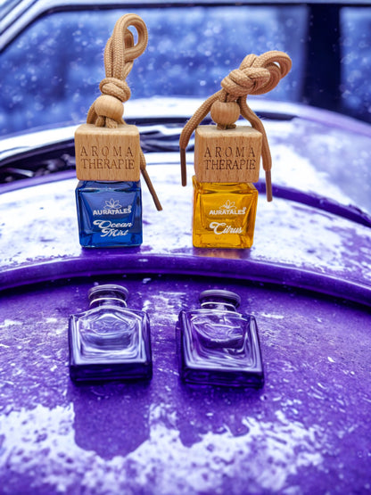 Car Hanging Perfume - Ocean Mist & Citrus | Car Air Freshener - Combo Pack AuraTales