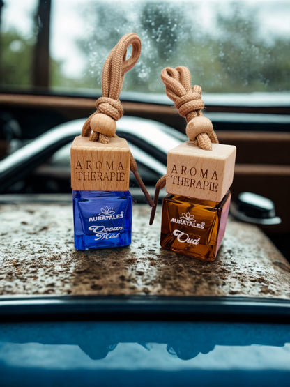 Car Hanging Perfume - Ocean Mist & Oud | Car Air Freshener - Combo Pack AuraTales