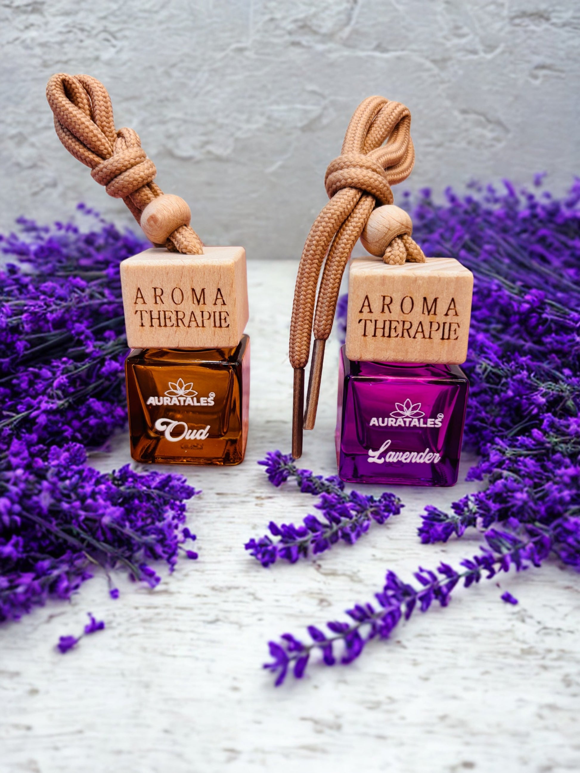 Car Hanging Perfume - Oud & Lavender | Car Freshener - Combo Pack AuraTales