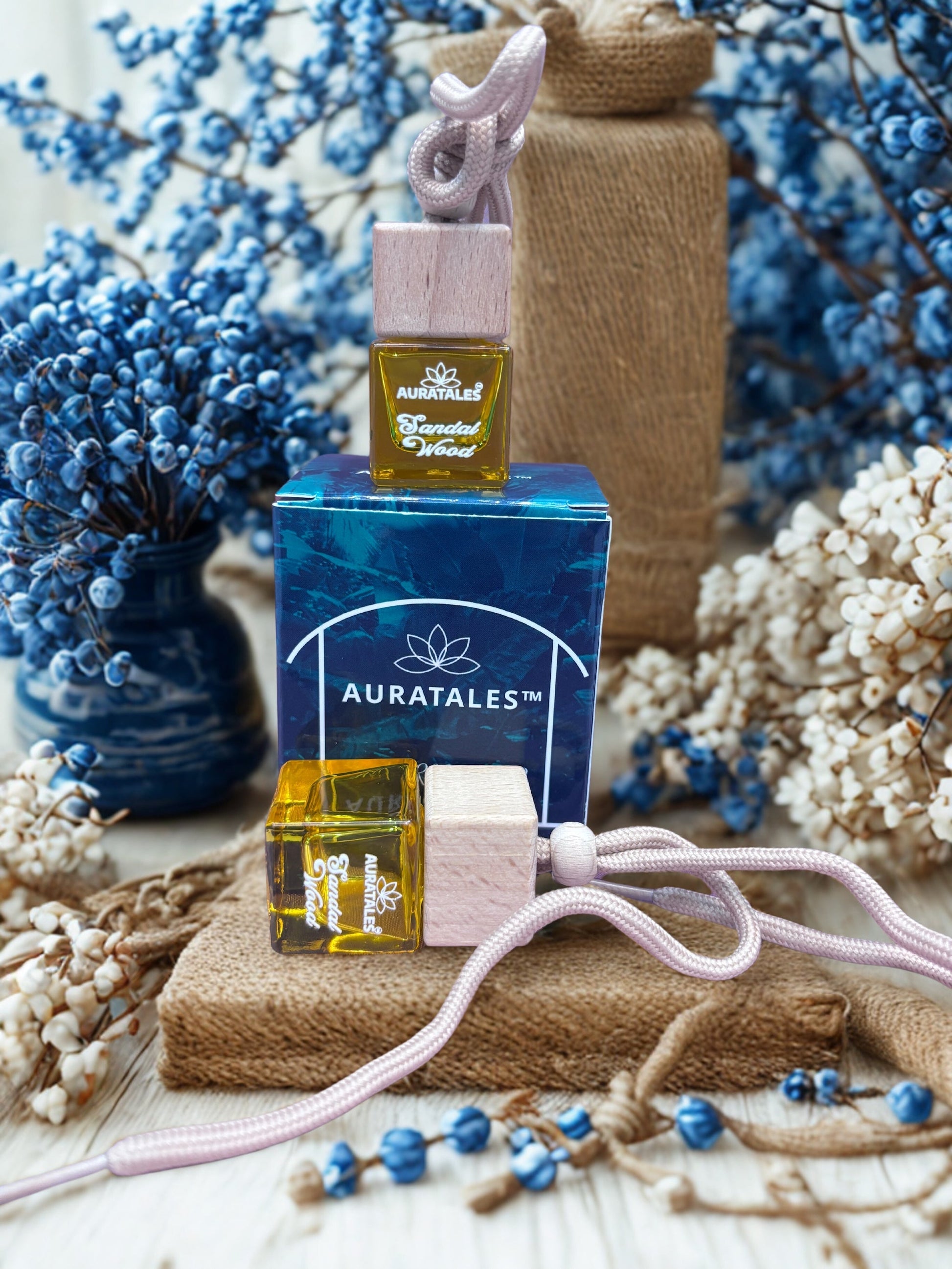 Premium Car Hanging Perfume - Sandle Wood |  Car Freshener - Premium Sandle Wood AuraTales