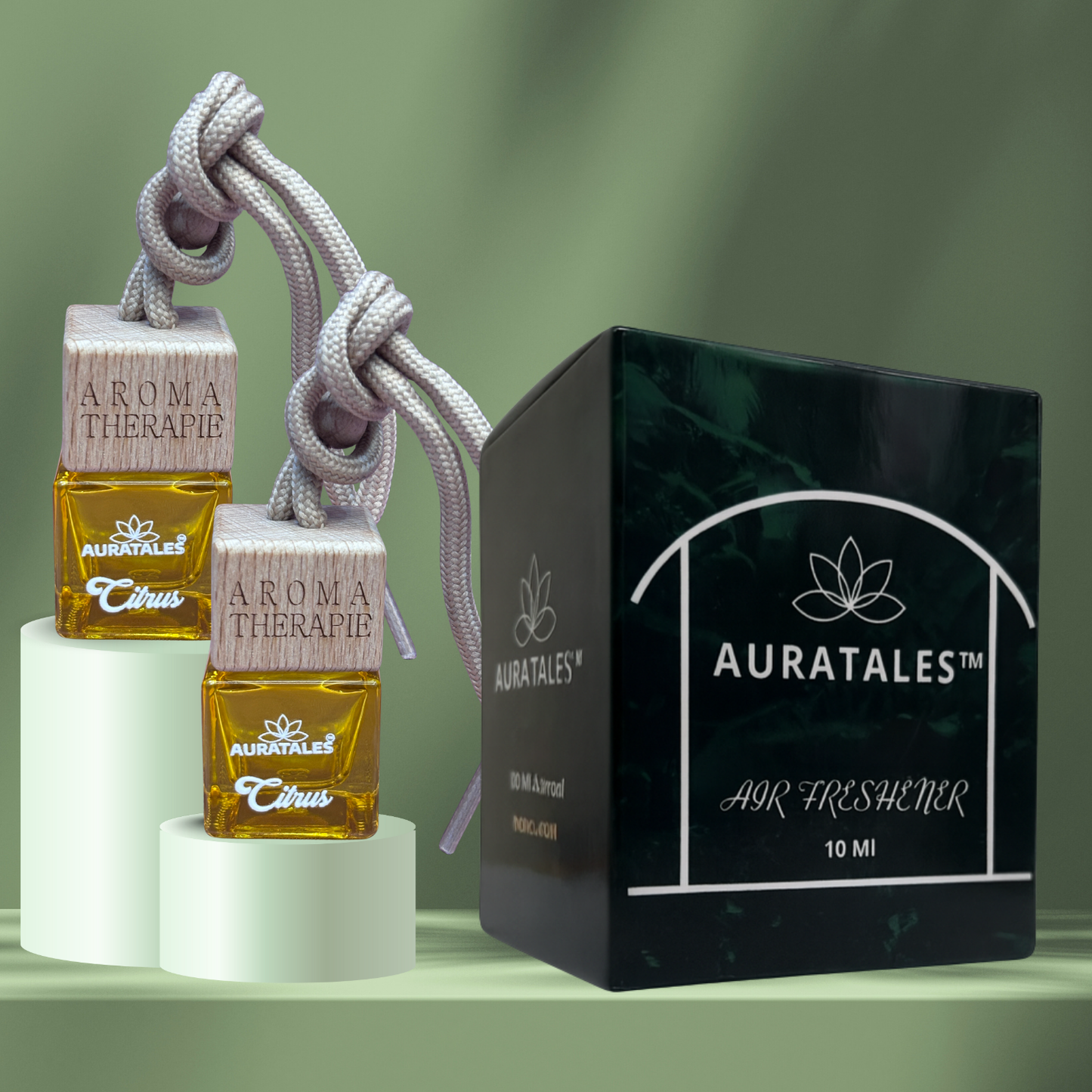 Premium Car Hanging Perfume - Citrus |  Car Freshener - Premium Citrus AuraTales