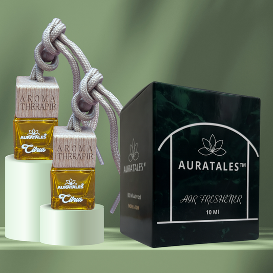 Premium Car Hanging Perfume - Citrus |  Car Freshener - Premium Citrus AuraTales