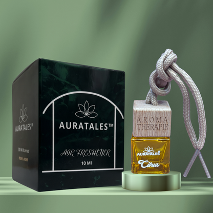 Premium Car Hanging Perfume - Citrus |  Car Freshener - Premium Citrus AuraTales