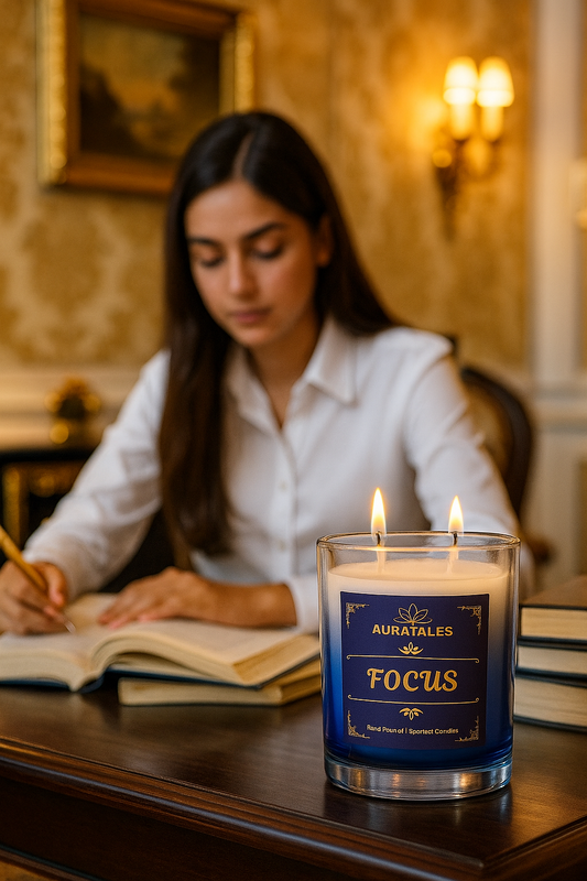 Focus Candle Enhance Study Work | Focus Candles for Office Work & Study Aura Tales