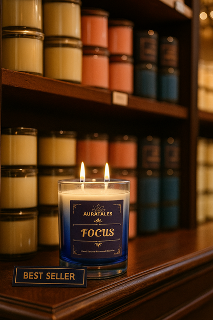 Focus Candle Enhance Study Work | Focus Candles for Office Work & Study Aura Tales