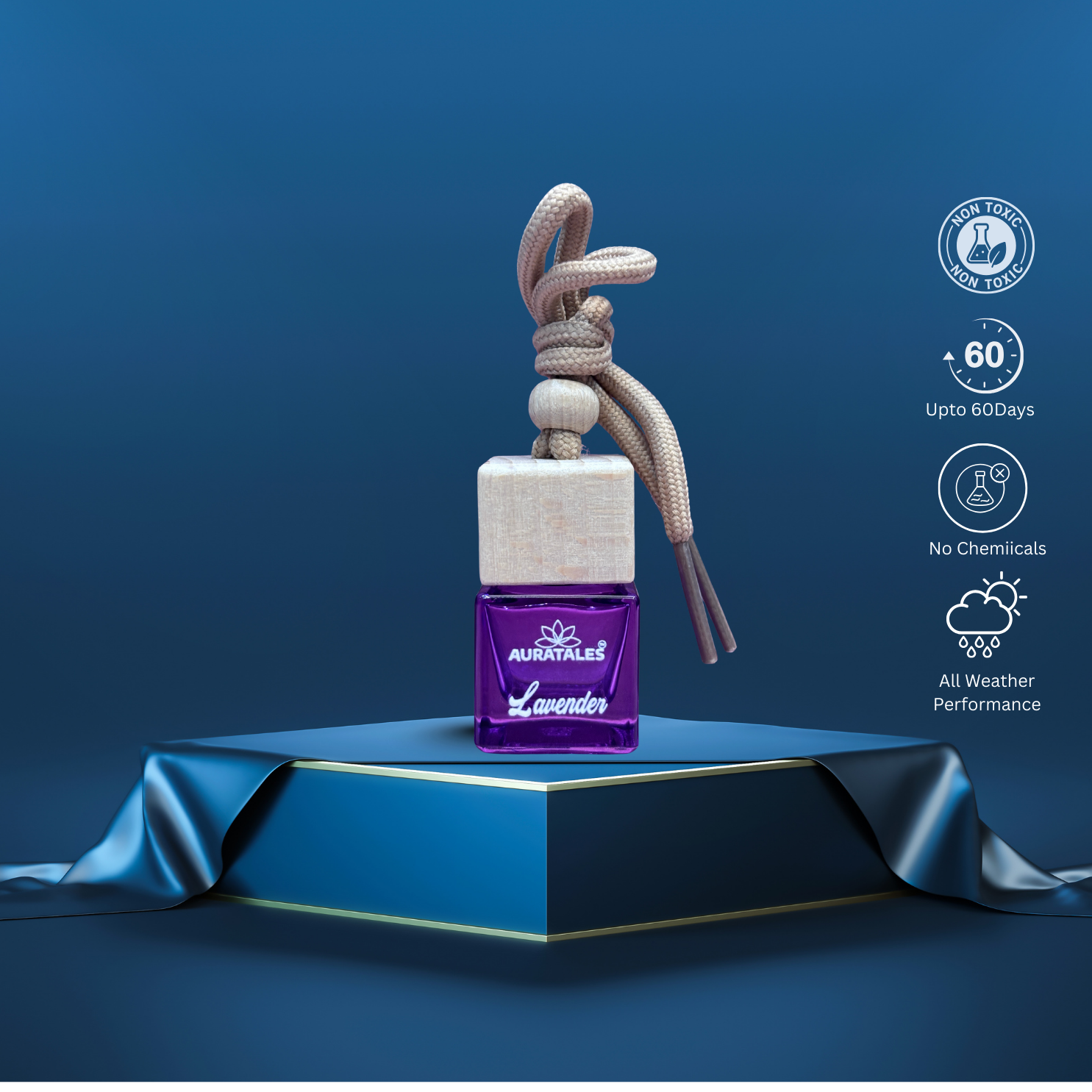 Premium Car Hanging Perfume - Lavender |  Car Freshener - Lavender AuraTales