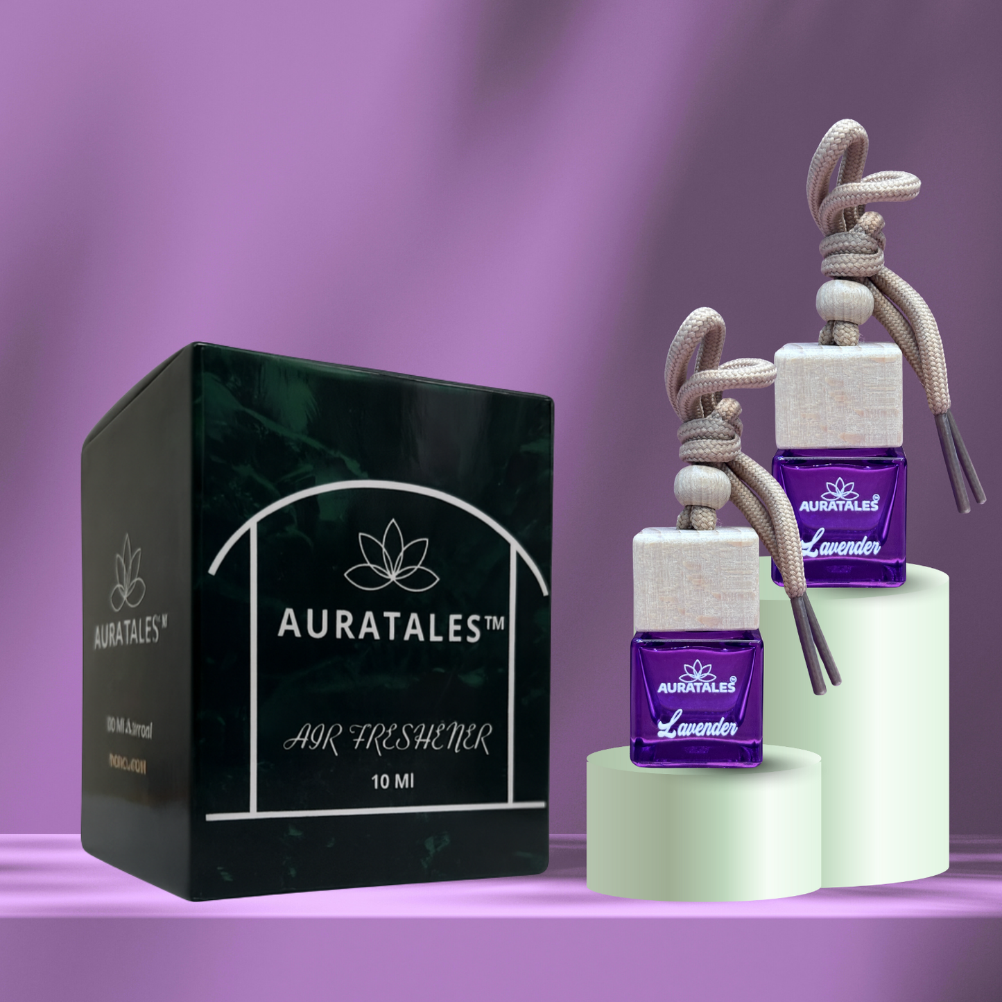 Premium Car Hanging Perfume - Lavender |  Car Freshener - Lavender AuraTales