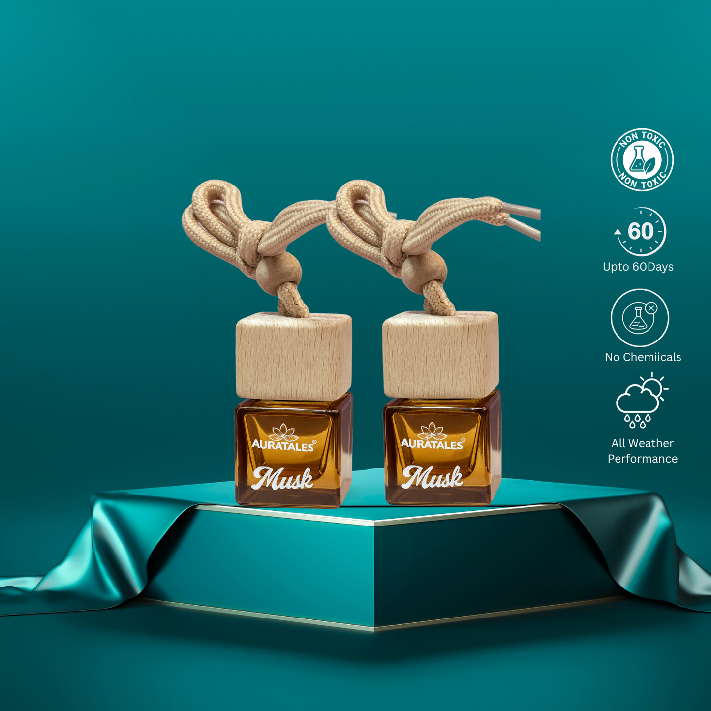 Premium Car Hanging Perfume - Musk |  Car Freshener - Musk AuraTales