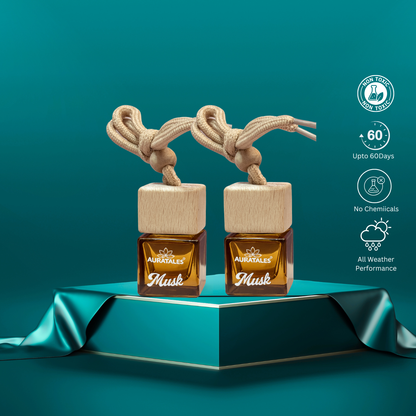 Premium Car Hanging Perfume - Musk |  Car Freshener - Musk AuraTales