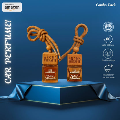 Designer Inspired Luxuary Car Perfume - Omb NOMADE & Omb Leather - Combo Pack Of 2 AuraTales