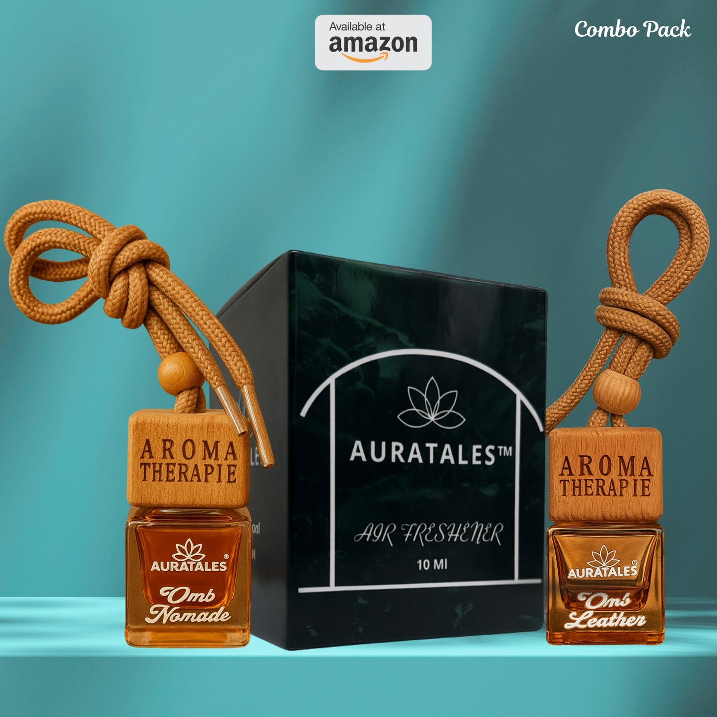 Designer Inspired Luxuary Car Perfume - Omb NOMADE & Omb Leather - Combo Pack Of 2 AuraTales