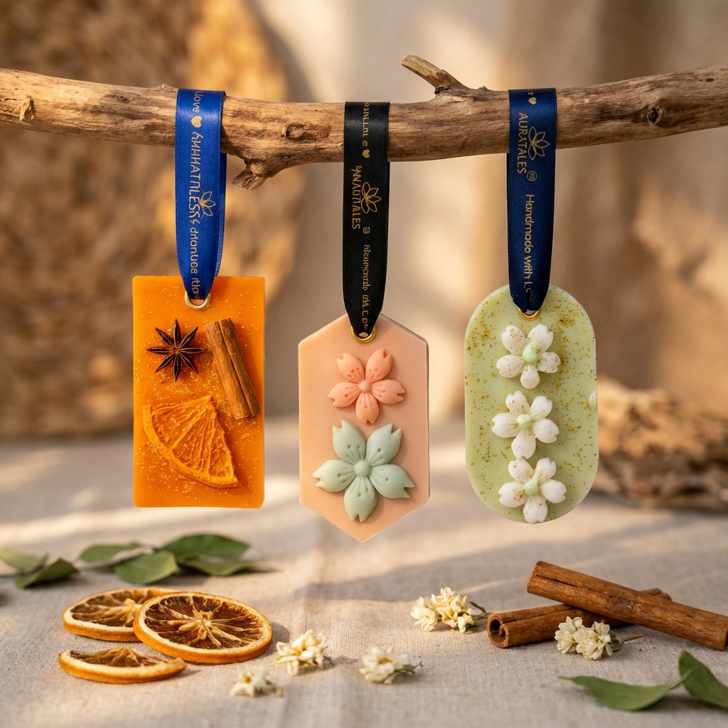 Air Freshener For Closed Area Oud Orange & Mogra | Pack of 3 AuraTales