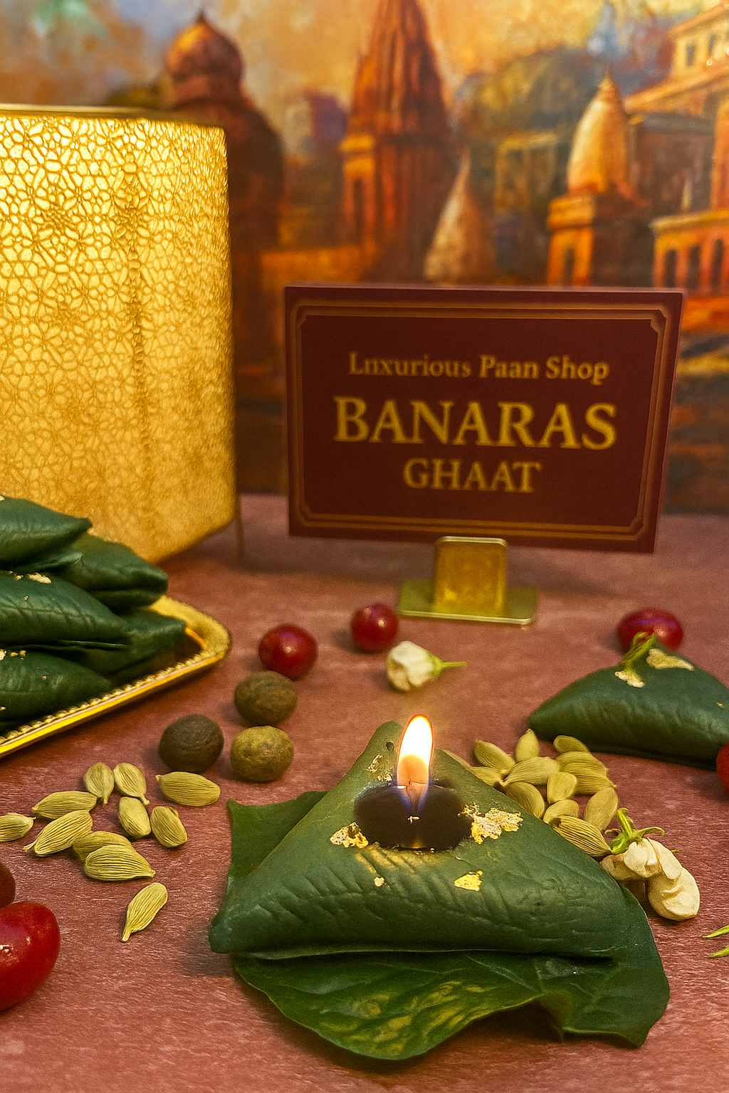 Sweet Paan Scented Candle | Mithai Scented Candle|Set of 4 or 6 AuraTales