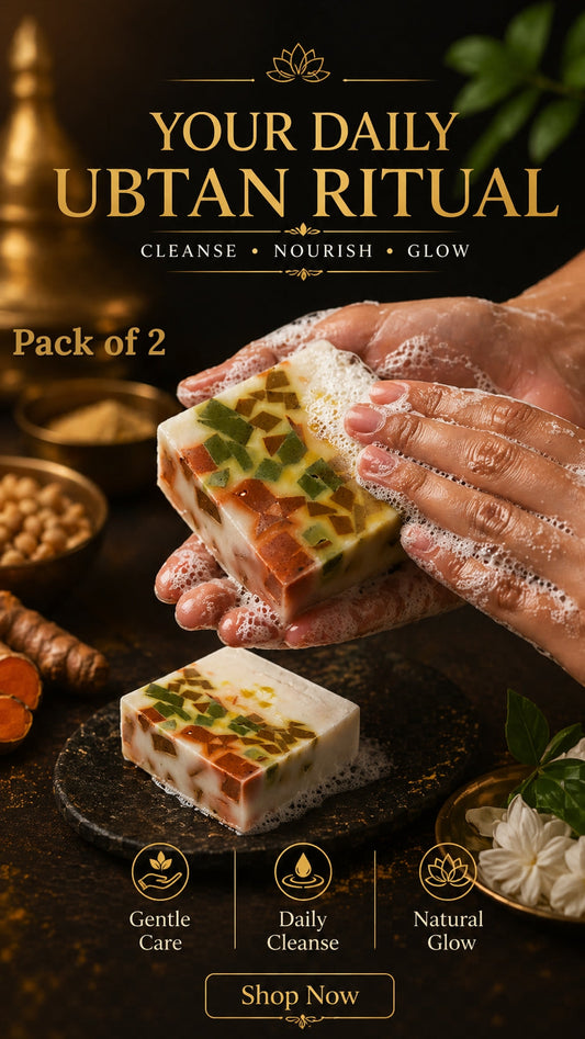 Handmade Royal Ubtan Bathing Soap For Men & Women | Pack of 2 AuraTales