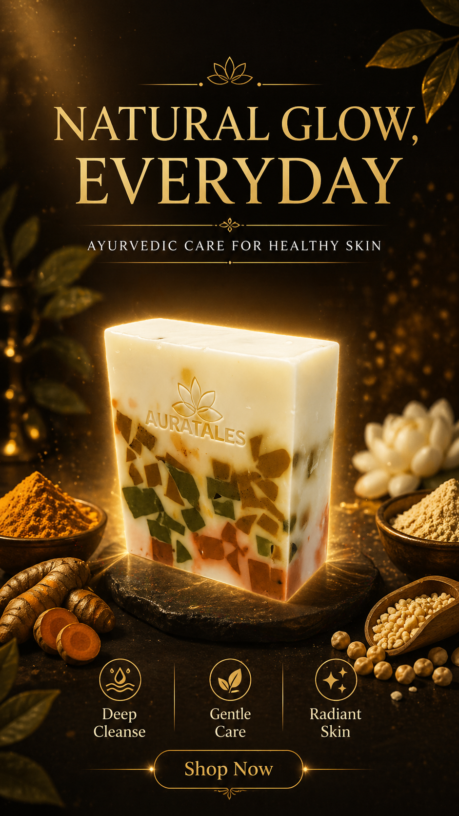 Handmade Royal Ubtan Bathing Soap For Men & Women | Pack of 2 AuraTales
