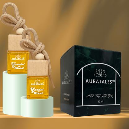 Premium Car Hanging Perfume - Sandal Wood |  Car Freshener - Premium Sandal Wood AuraTales