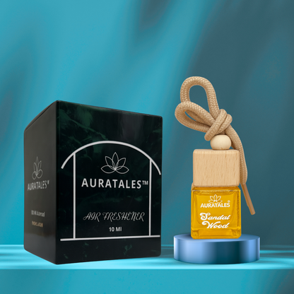 Premium Car Hanging Perfume - Sandal Wood |  Car Freshener - Premium Sandal Wood AuraTales