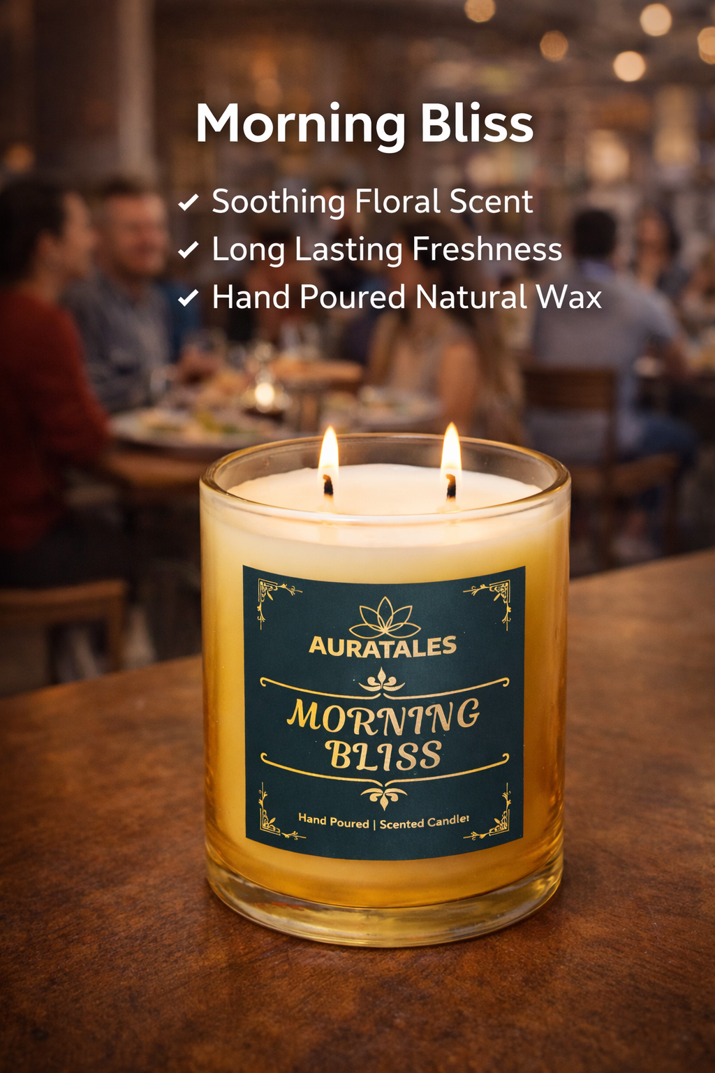 Morning Bliss - Morning Recharger | Aromatic Scented Candle Aura Tales